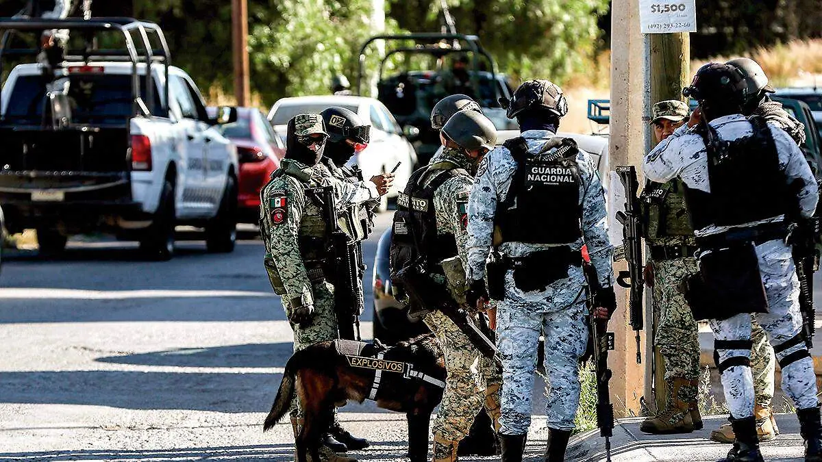 Operativo en colonia de Guadalupe, Zacatecas